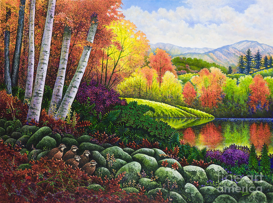 Fall Colors Painting by Michael Frank
