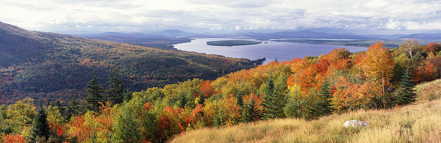 Fall Colors Mooselookmeguntic Lake Me Photograph by Panoramic Images