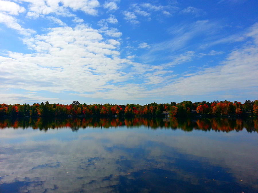 Fall Colors on Keyes Lake Photograph by Brook Burling