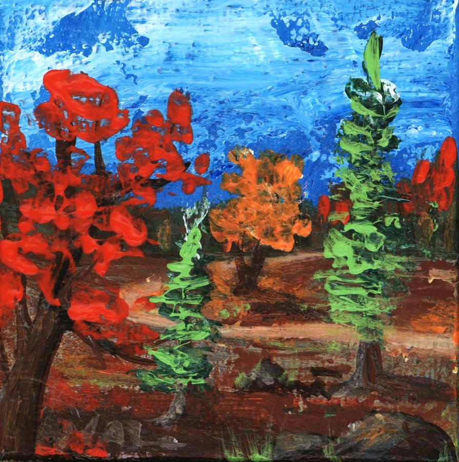 Fall Colours #1 Painting by Anastasiya Malakhova