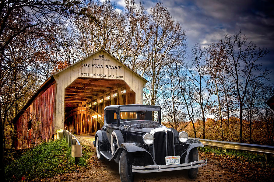 Transportation Photograph - Fall Country Drive by Bill Dutting