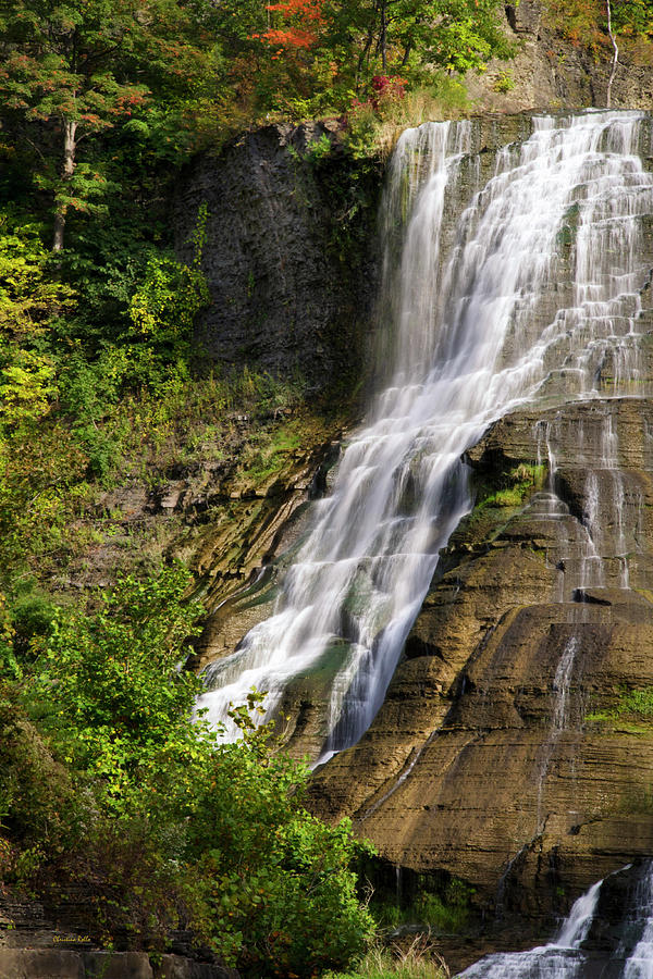Fall Creek Ithaca Waterfall Photograph by Christina Rollo