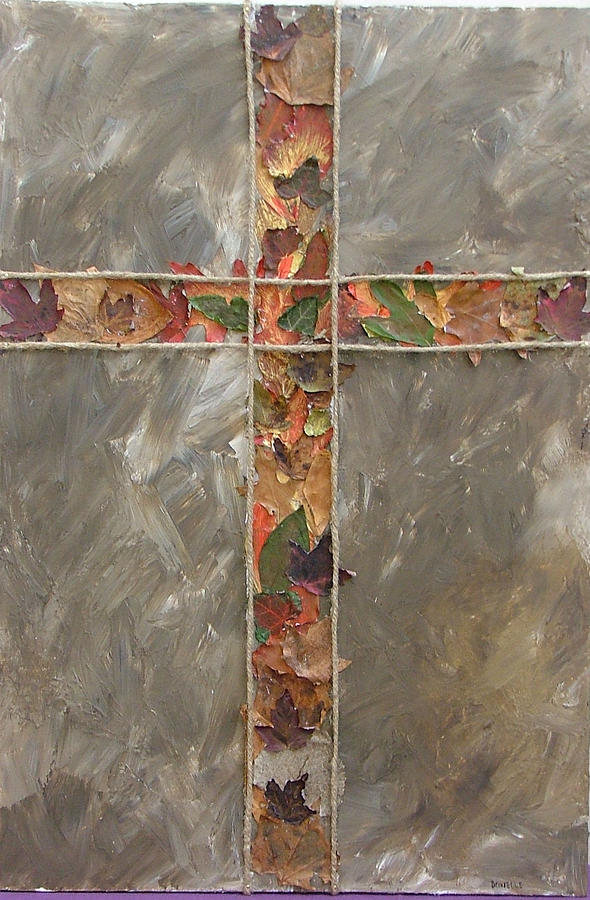 Fall Painting - Fall Cross by Donielle Boal
