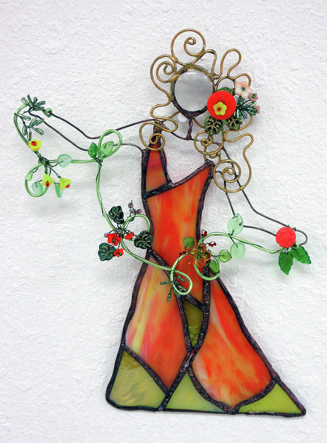 Fall Dancer Glass Art by Maxine Grossman Fall Dancer Glass Art by Maxine Grossman