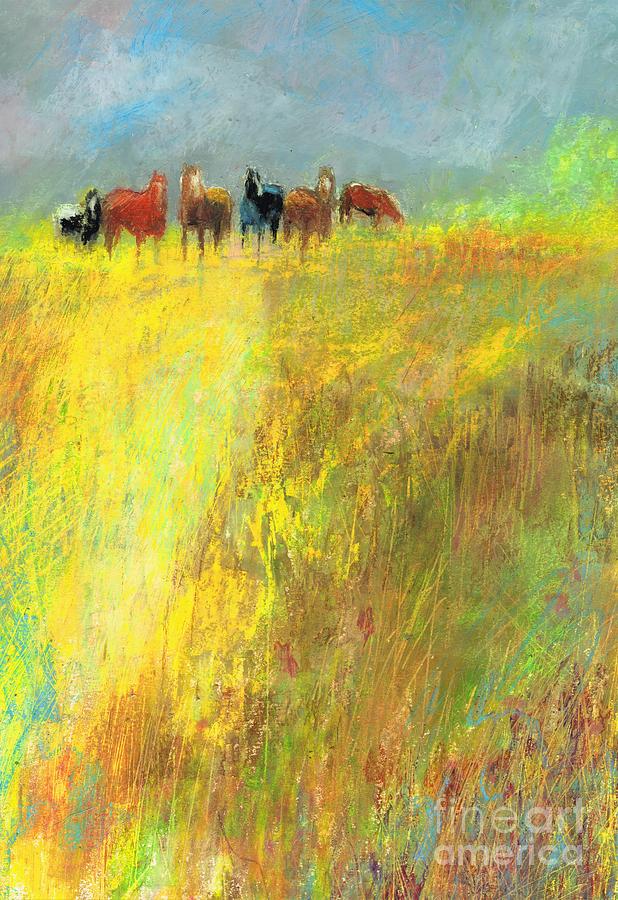 Fall Day on the Mesa Painting by Frances Marino