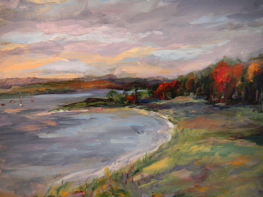 Fall Day Painting by Patricia Maguire
