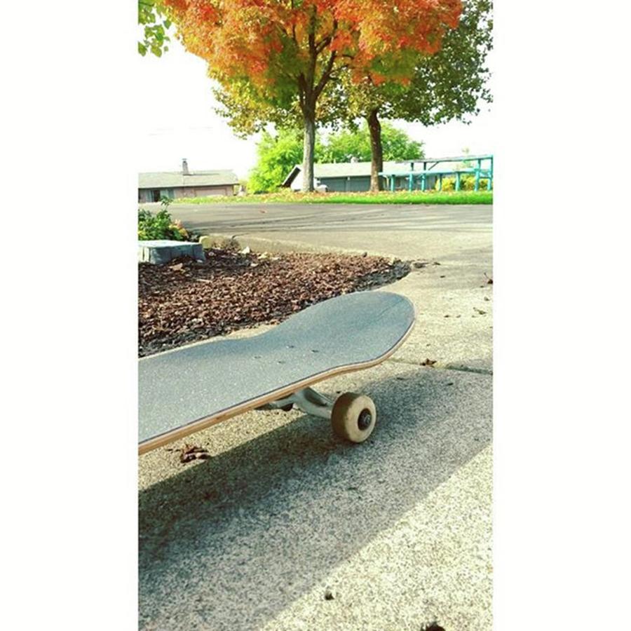Skateboard Photograph - Fall. #fallinoregon #fall🍁 by Kristina Marie