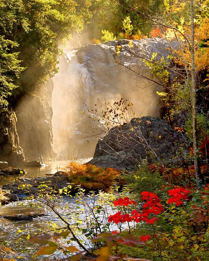 Fall Photograph - Fall Falls Mist Dead River Falls Marquette MI by Michael Bessler Fall Photograph - Fall Falls Mist Dead River Falls Marquette MI by Michael Bessler