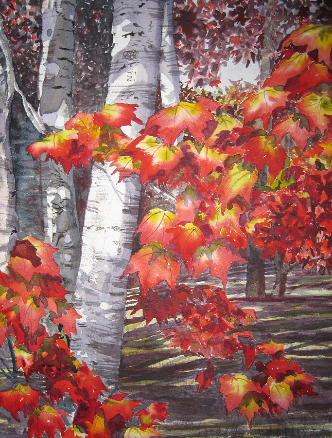 Fall Fantasy Painting by Shirley Braithwaite Hunt