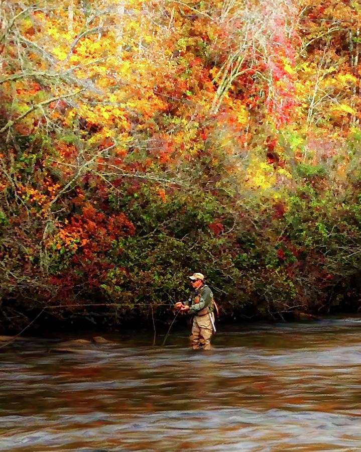 Fall Fishing on the Tuck Photograph by Joe Duket