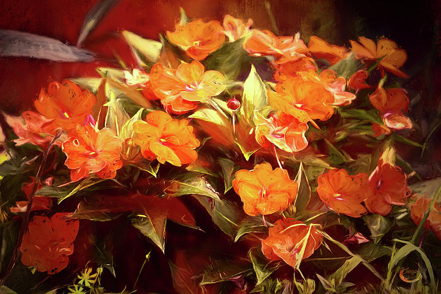 Fall Florals Digital Art by Theresa Campbell