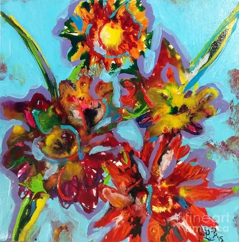 Fall Flowers Painting by Catherine Gruetzke-Blais