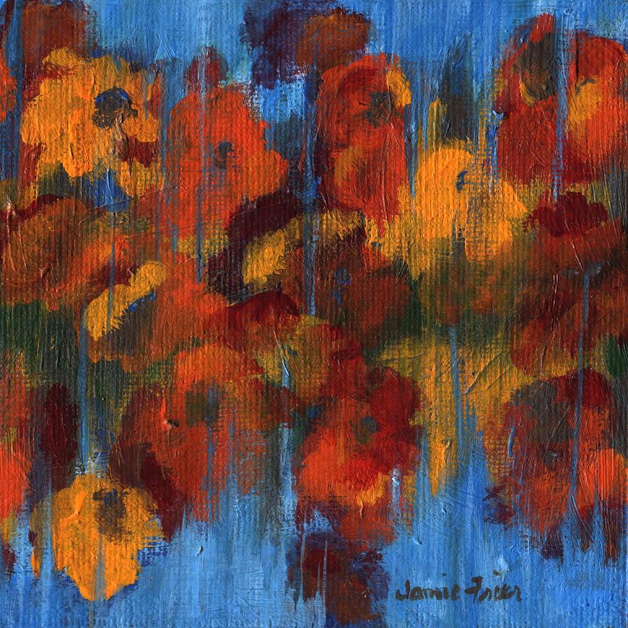 Fall Flowers Painting by Jamie Frier