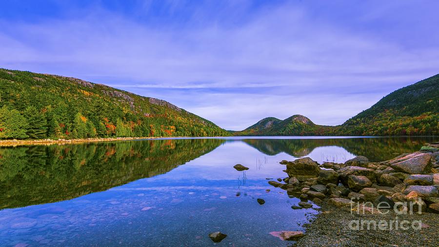 Fall Foliage at Jordan Pond. Photograph by New England Photography