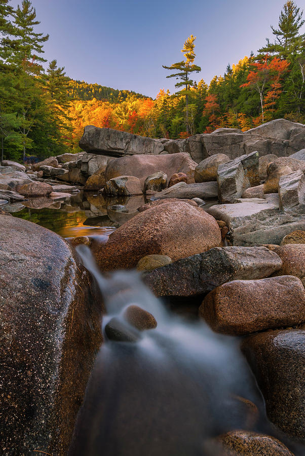 Fall Foliage in New Hampshire Swift River Photograph by Ranjay Mitra