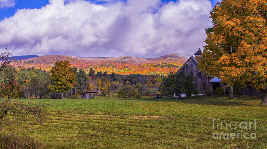 Fall foliage in the Mad River Valley. Photograph by New England Photography