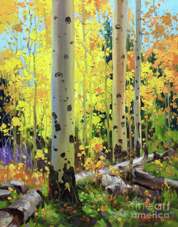 Fall Forest Symphony II Painting by Gary Kim