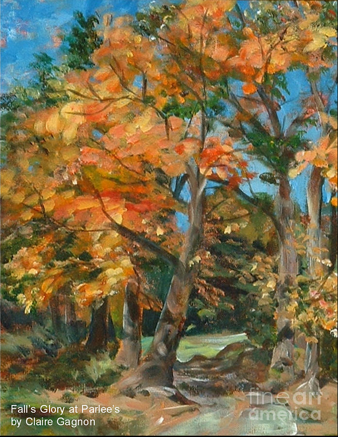 Fall Glory Painting by Claire Gagnon