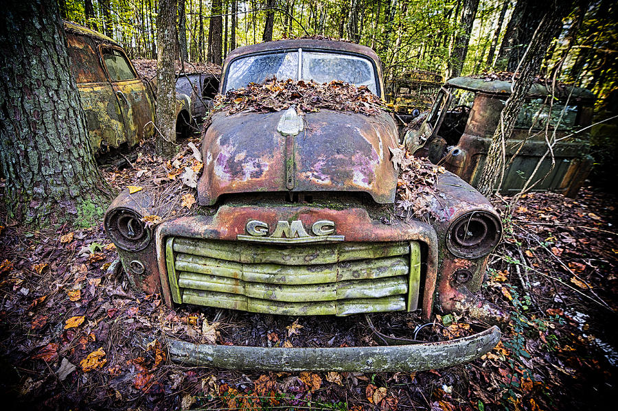 Fall GMC Pickup Photograph by Alan Raasch