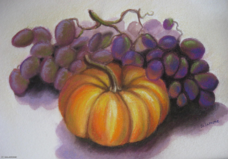 Fall Harvest Painting by Brenda Salamone