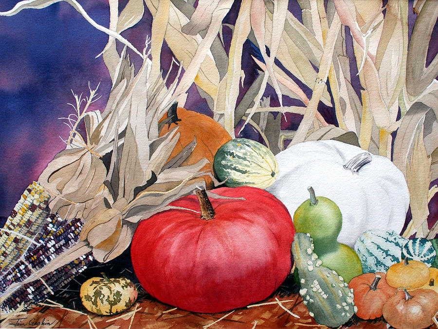 Fall Harvest Painting by Jim Gerkin