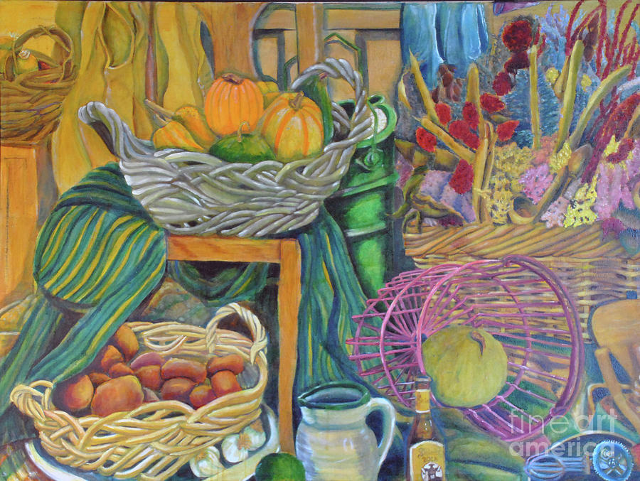 Fall Harvest Painting by Lori Moon