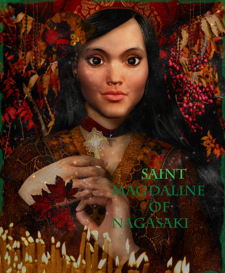 Fall Holidays Magdalene of Nagasaki Painting by Suzanne Silvir