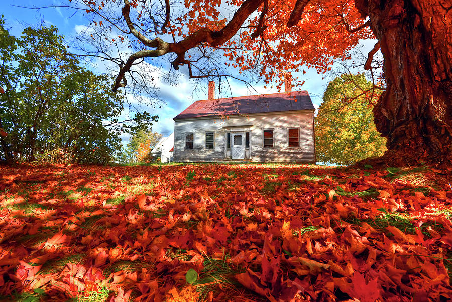 Fall Homestead  Photograph by Jeff Cooper