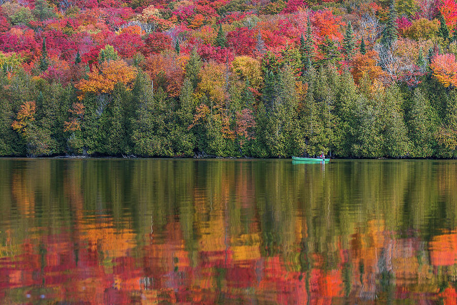 Fall in a Canoe Photograph by Tim Kirchoff