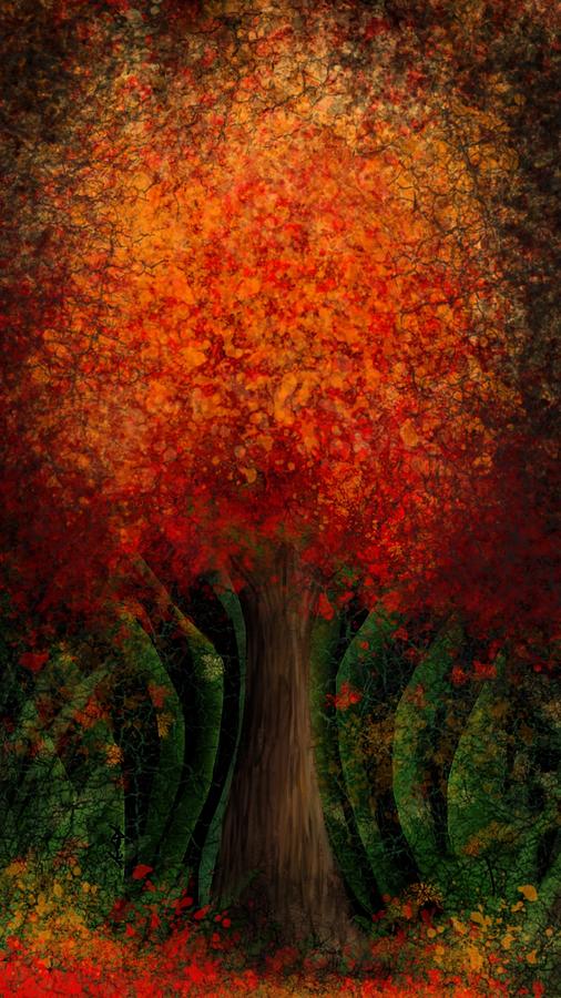 Fall in Action Digital Art by Kathleen Hromada