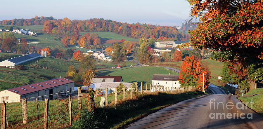 Fall in Amish Country  5795 Photograph by Jack Schultz