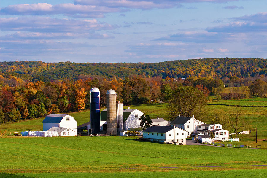 Fall in Amish Country Photograph by Lou Ford