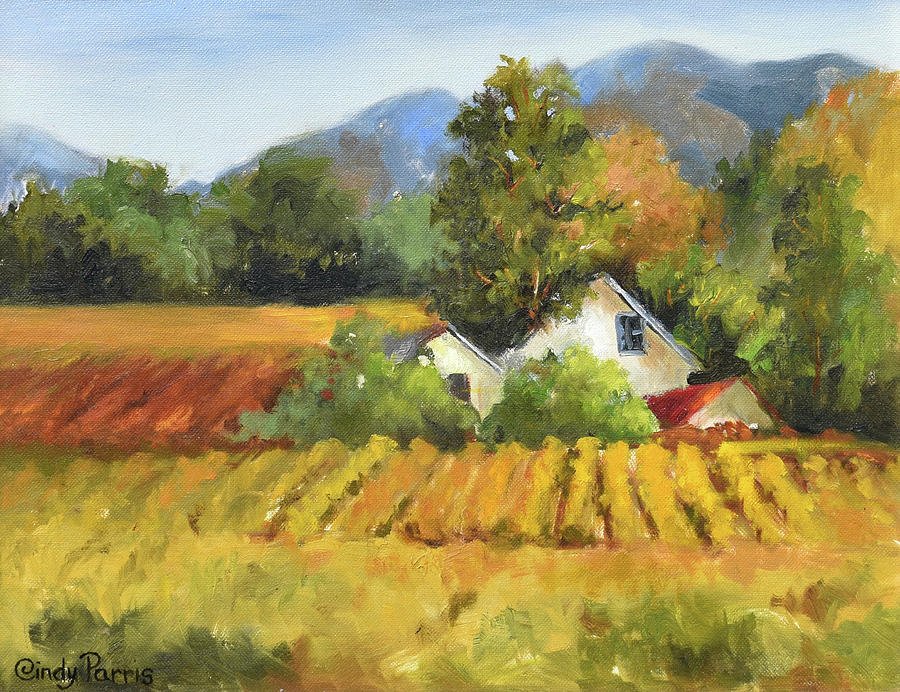 Fall Painting - Fall in Califorina by Cindy Parris