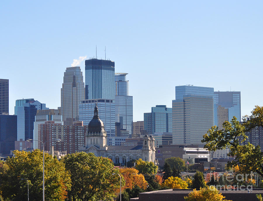 Fall in Downtown Minneapolis Photograph by D Nigon Fine Art America