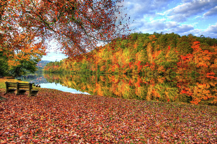 Fall in Murphy, North Carolina Digital Art by Sharon Batdorf