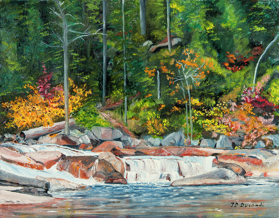Fall in New Hampshire - Oil Painting by Jean-Pierre Ducondi
