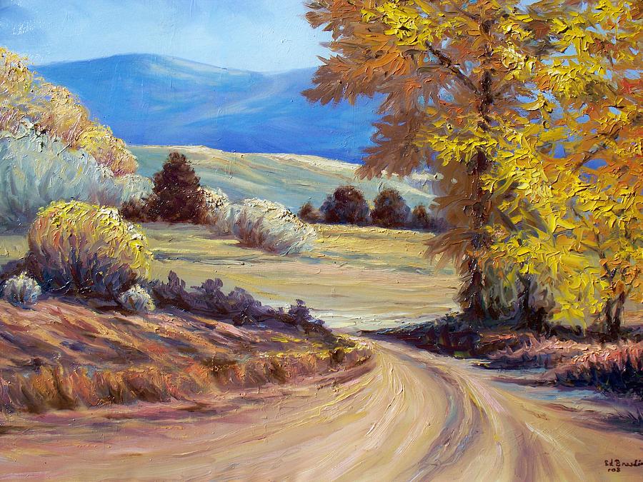 Fall in New Mexico Painting by Ed Breeding