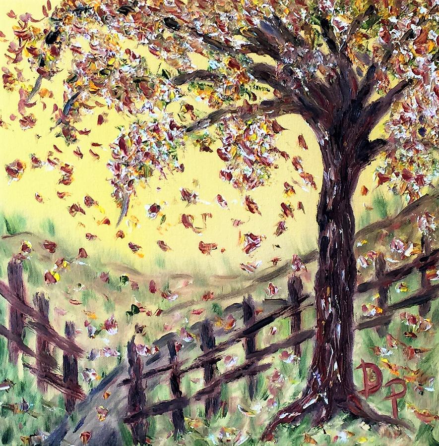 Fall in the Country Painting by Donna Painter