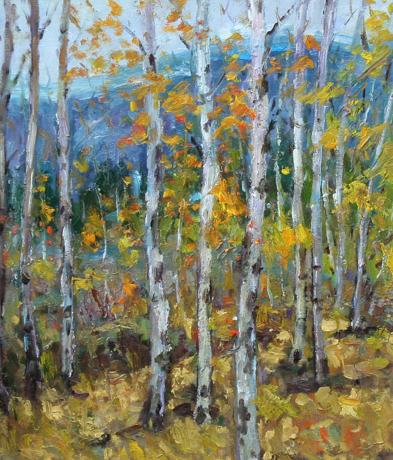 Fall in Yellowstone Painting by Yvette Sturgis | Fine Art America