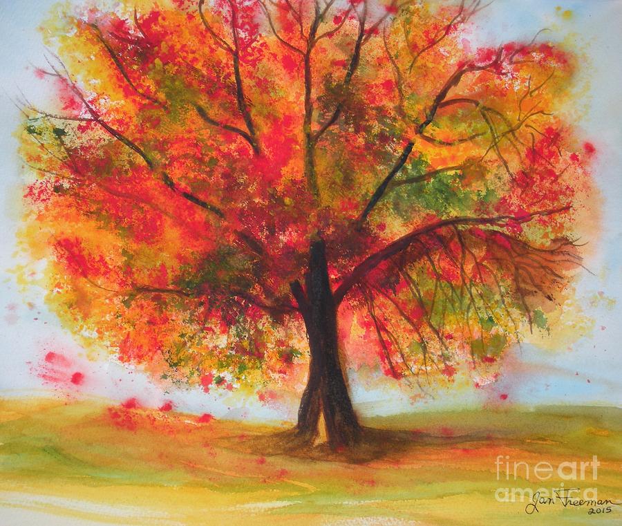 Fall Painting by Jan Freeman - Fine Art America