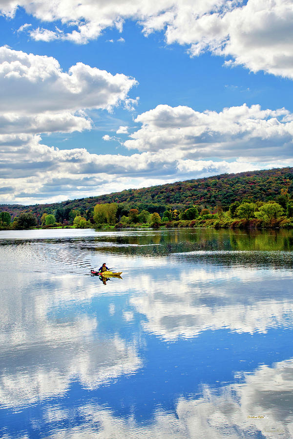 Fall Kayaking Reflection Landscape Photograph by Christina Rollo