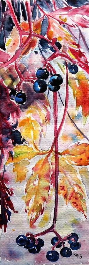 Fall Painting by Kovacs Anna Brigitta