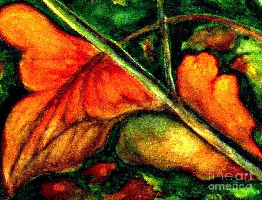 Fall Leaves 5 Painting by Hazel Holland