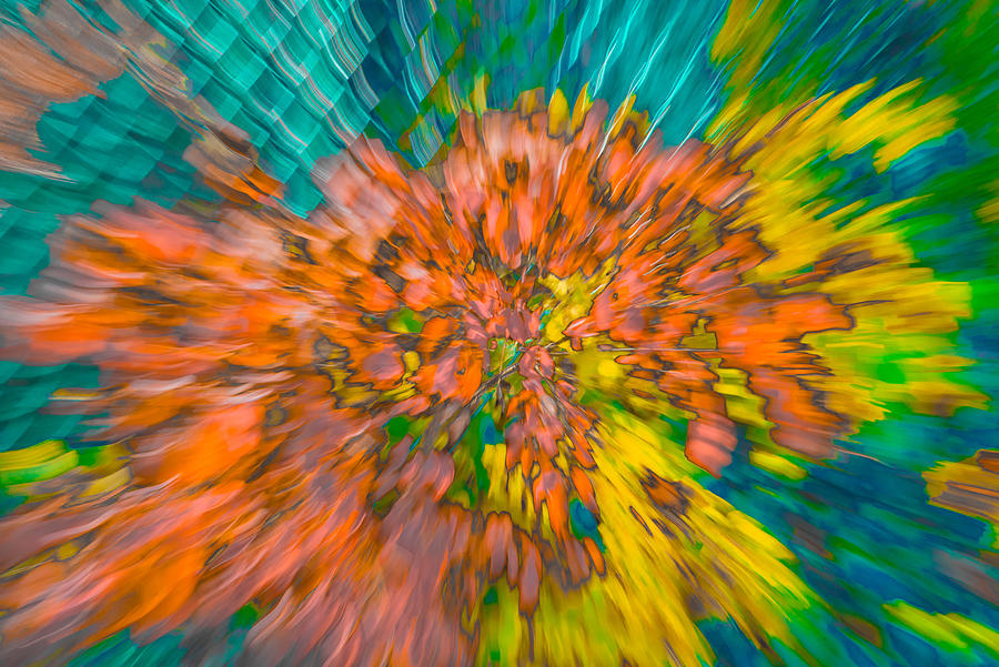 Fall Leaves Zoom Abstract Photograph by Bruce Pritchett