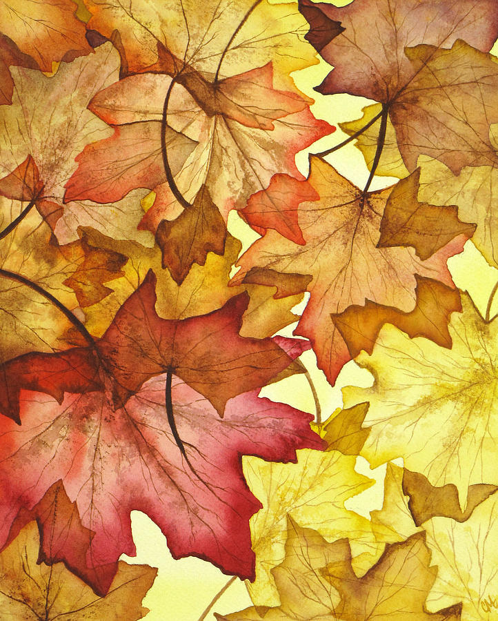 Fall Maple Leaves Painting By Christina Meeusen
