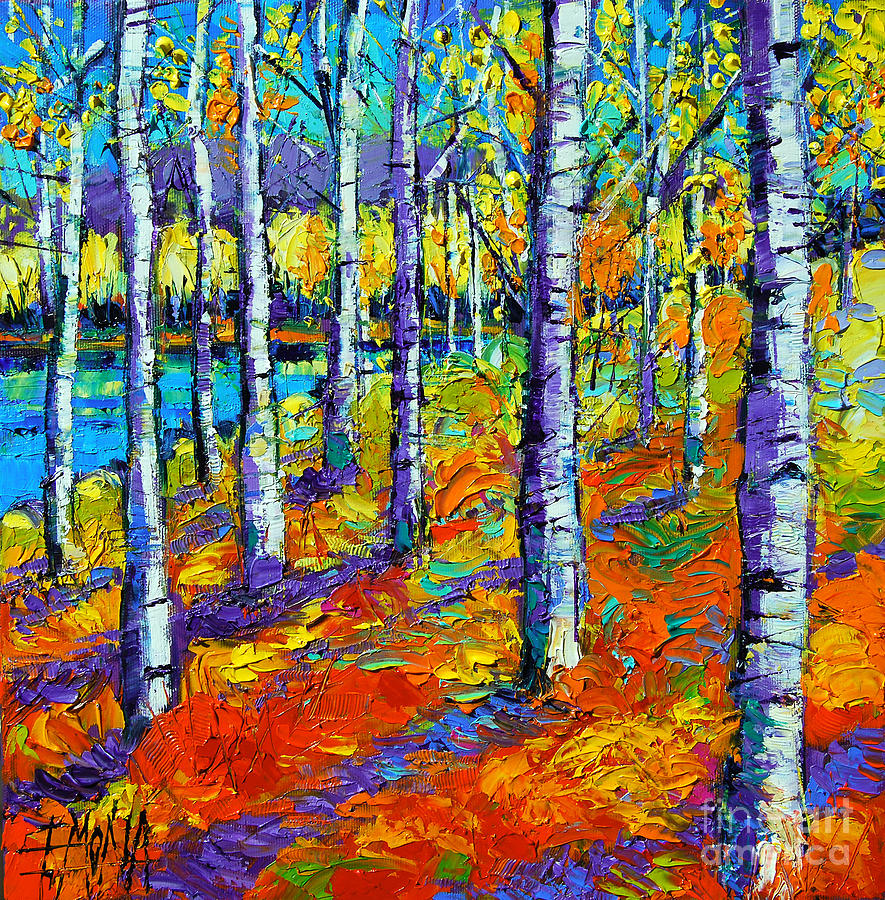 Fall Painting - Fall Mood by Mona Edulesco