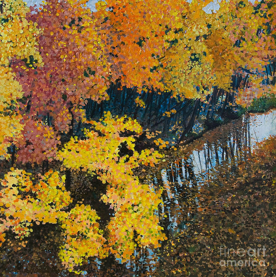 Fall Mosaic II Painting by Lucinda Hansen - Fine Art America