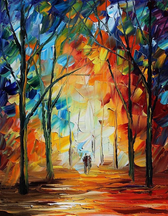 Fall New Original Painting by Leonid Afremov - Fine Art America