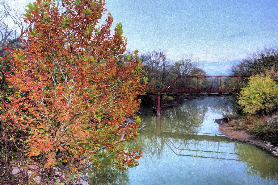 Fall on Hickory Creek Digital Art by JC Findley