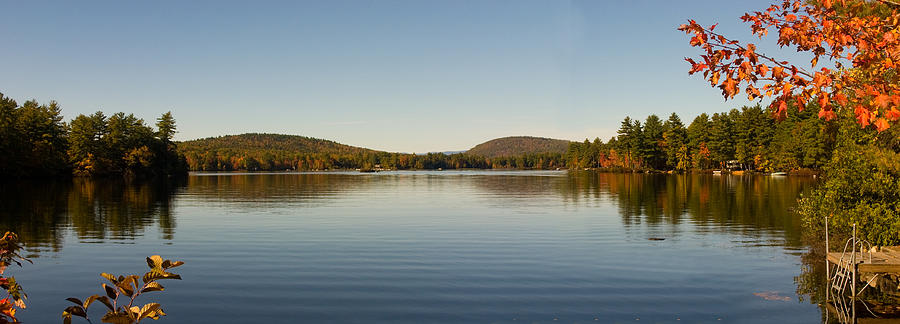 Fall on Moose Pond Photograph by David Bishop